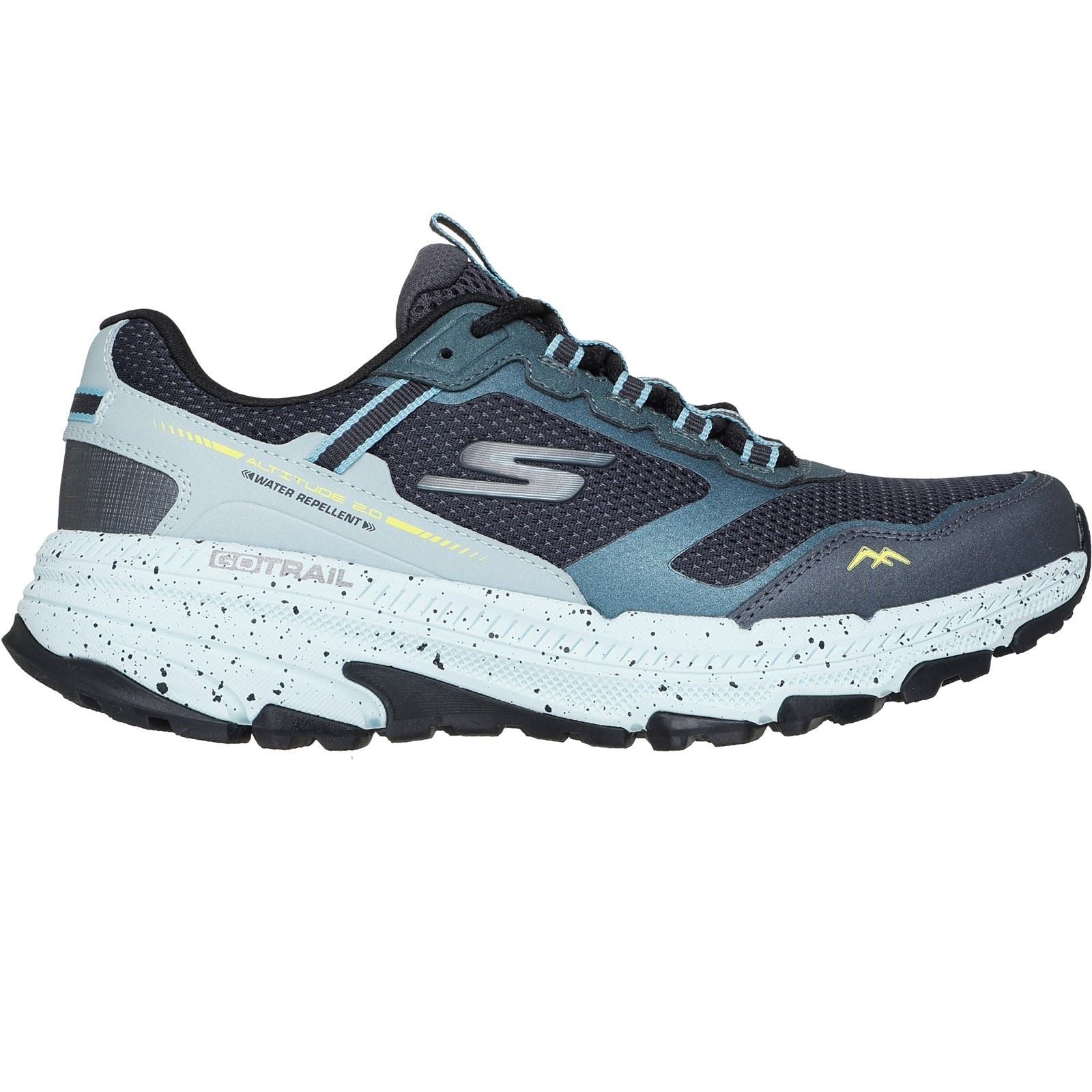 Skechers GO RUN Trail Altitude 2.0 Ravine Damen Sneaker Aus Leder In Marineblau/aqua