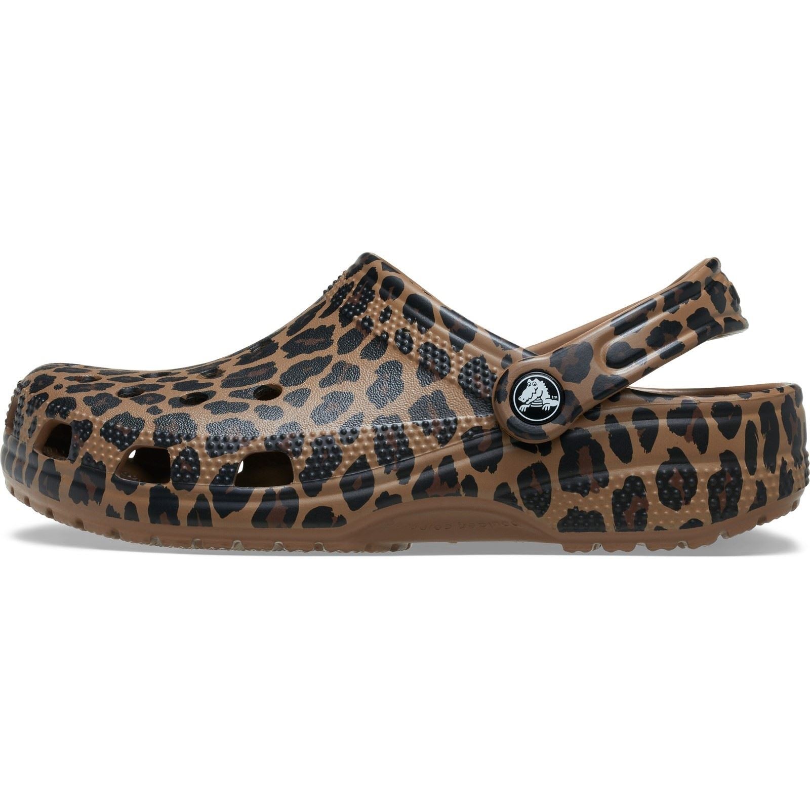 Crocs Classic Animal Eva Damen Sepia/Leopard Clogs