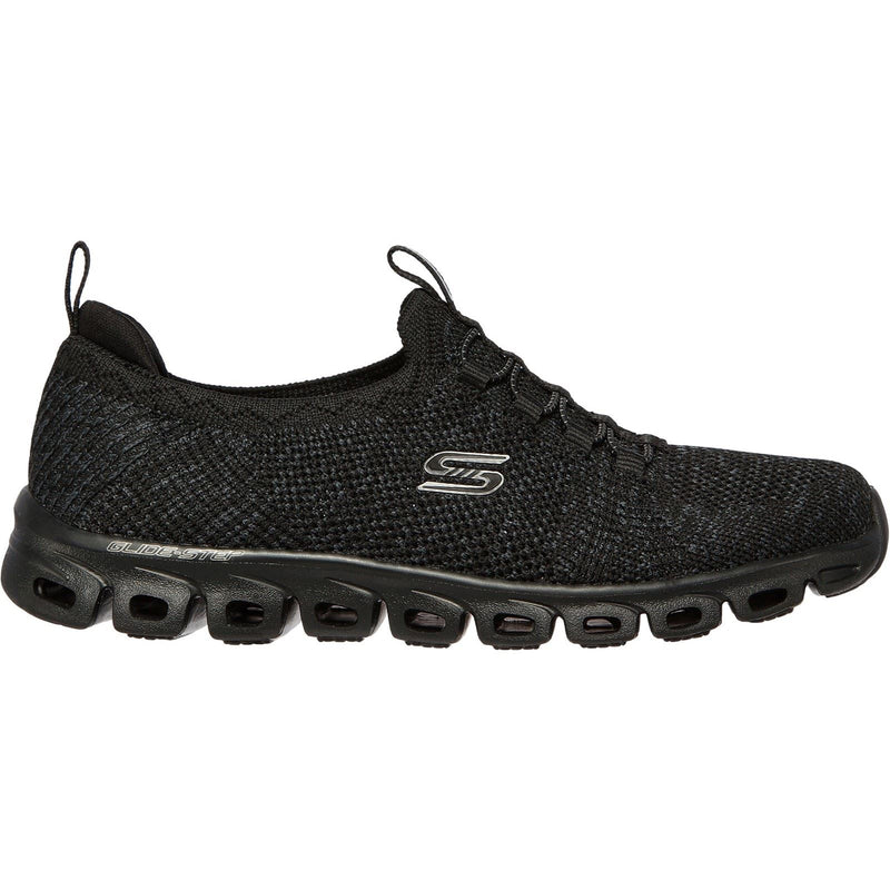 Skechers Glide Step Textile Damen-Sneaker In Schwarz