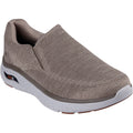 Skechers Arch Fit Crosser Locke Herren Sneaker Aus Synthetik In Taupe