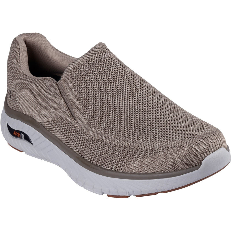 Skechers Arch Fit Crosser Locke Herren Sneaker Aus Synthetik In Taupe