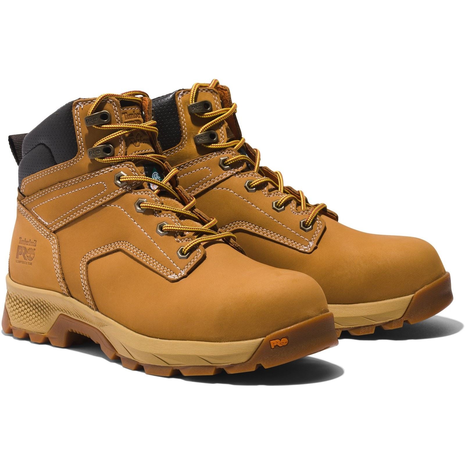 Timberland Pro Titan Sechs Zoll Leder Frauen Weizen Sicherheitsschuhe