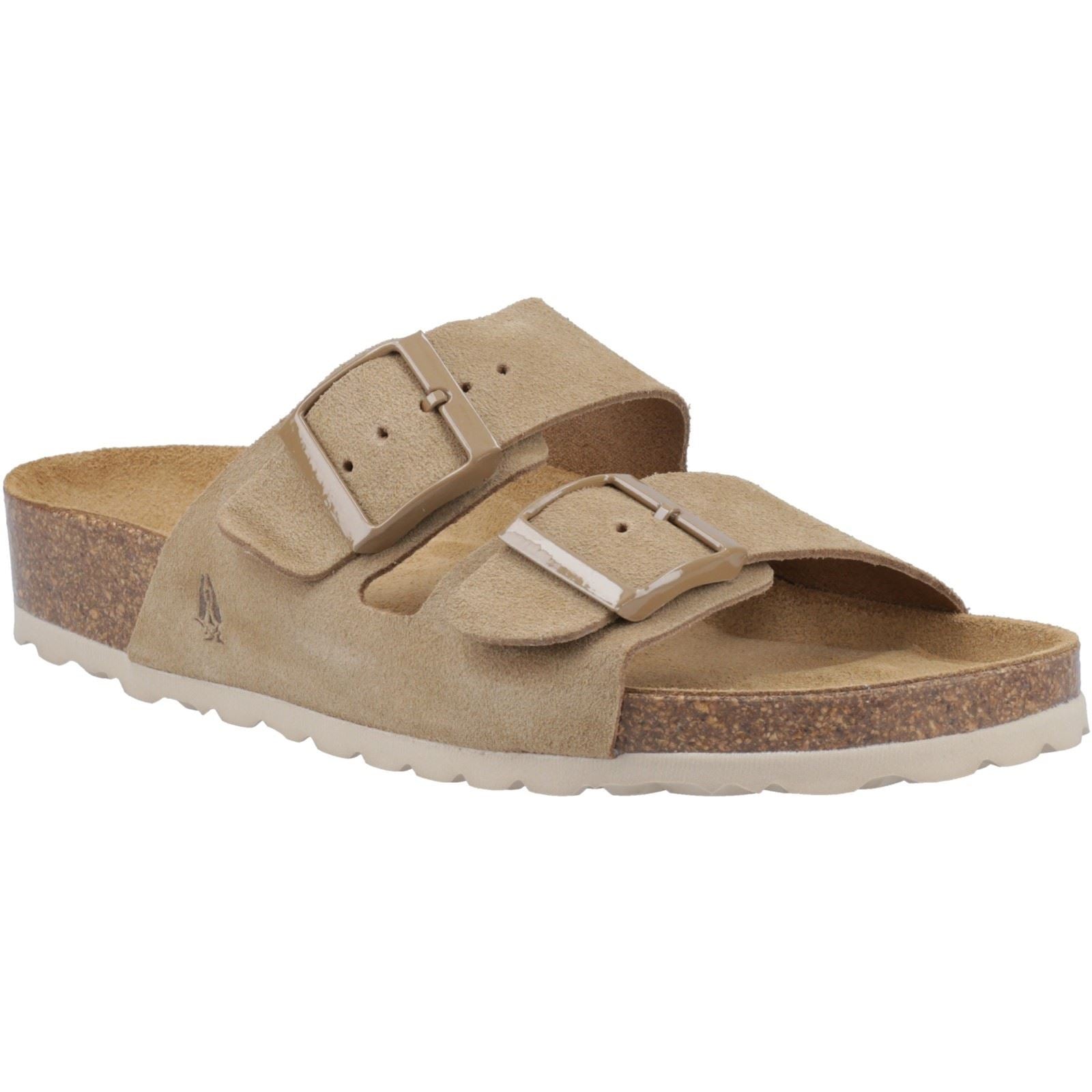 Hush Puppies Brixley Mule Wildleder Damen Taupe Sandalen