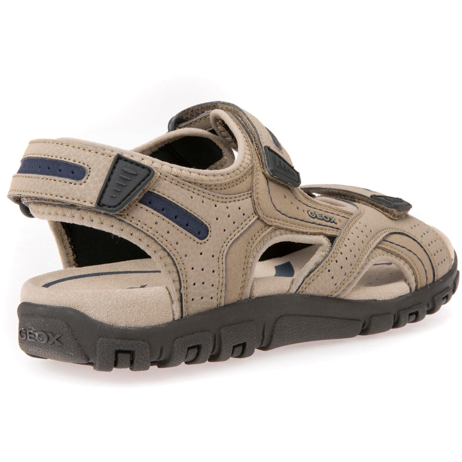 Geox UOMO SANDAL STRADA Herren Sand/Navy Flip Flops