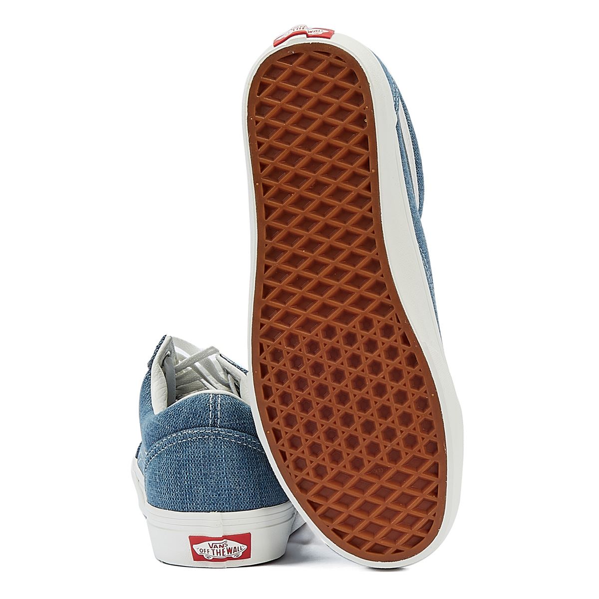 Vans Old Skool Gewebte Jeans Blau/Weiße Jeans-Sneakers