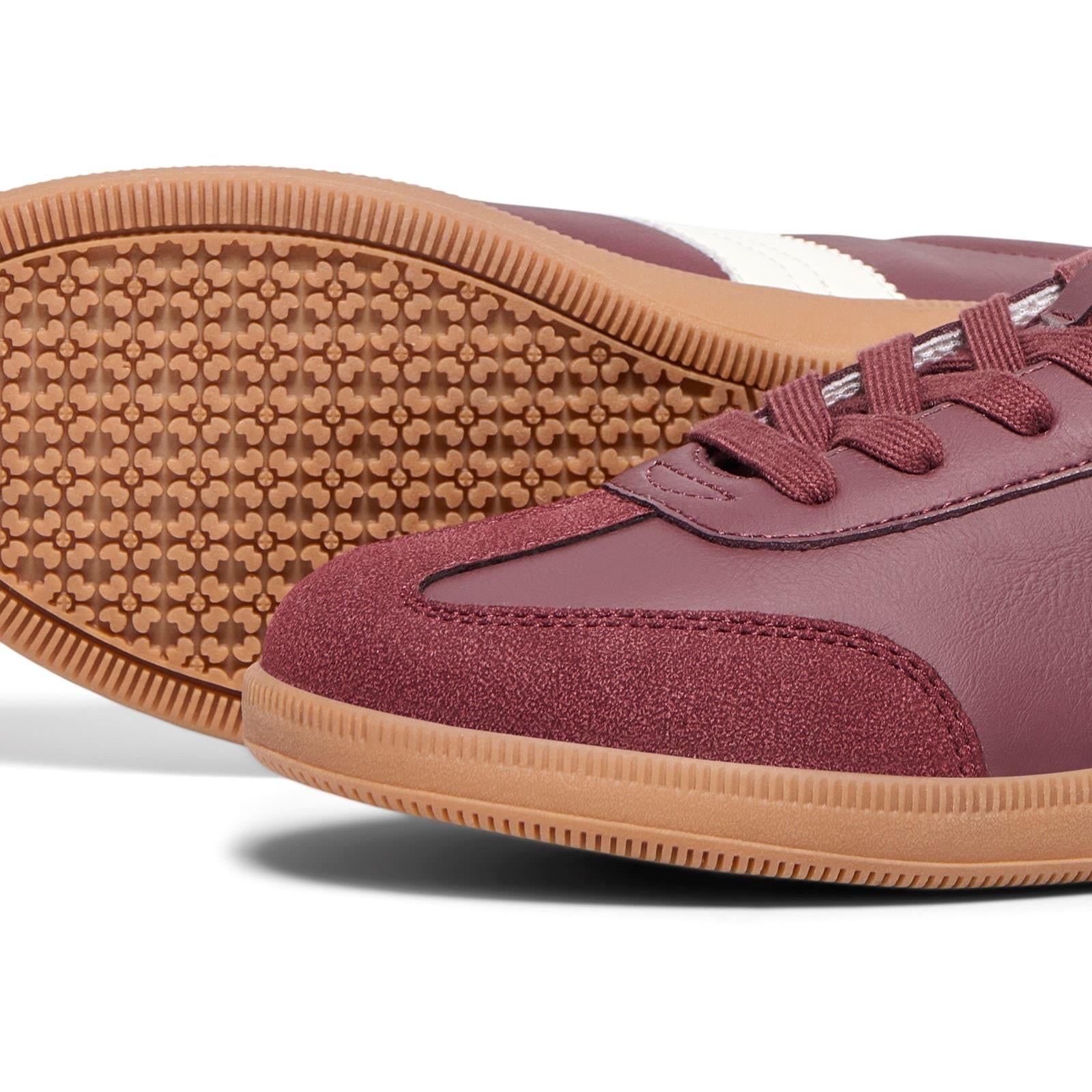 ONLY Amber Polyester Damen Sneaker In Burgunderrot/creme