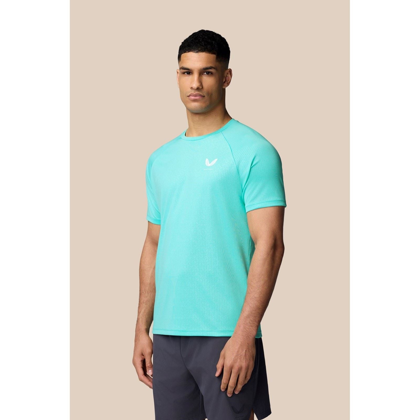 Castore Adapt T-Shirt Polyester Herren Blaue Sport-T-Shirts
