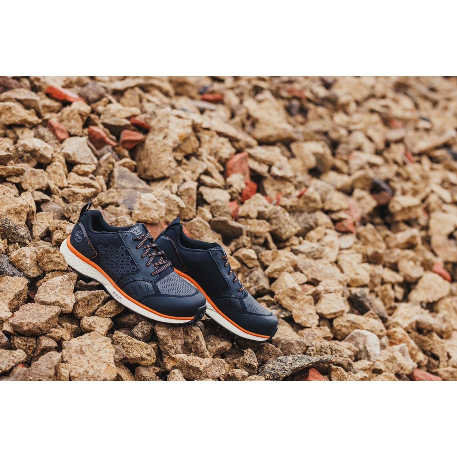 Timberland Pro Reaxion Synthetische Schwarz/Orange Sicherheits-Sneaker