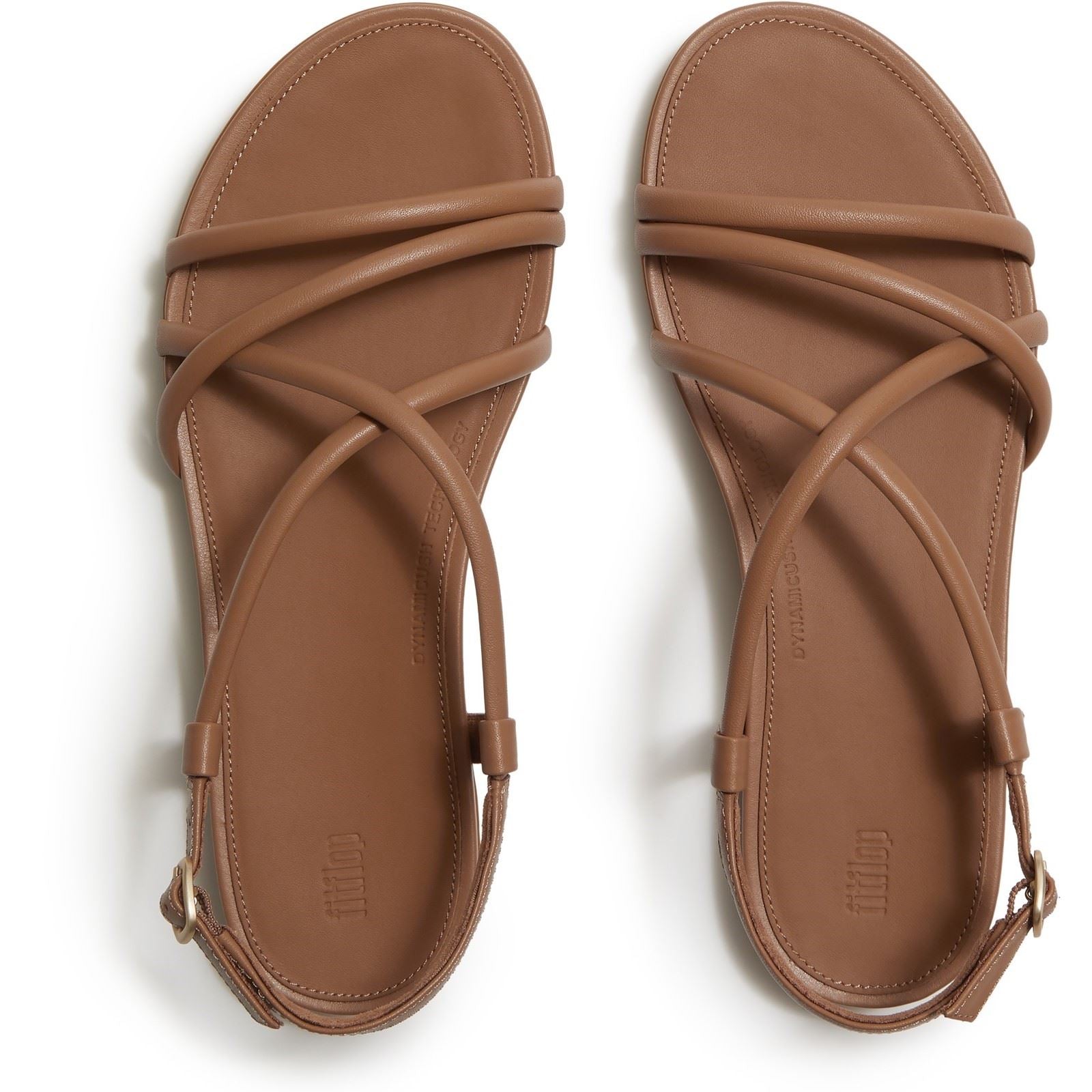 Fitflop Gracie Crystal Leder Damen Klassische Tan Sandalen