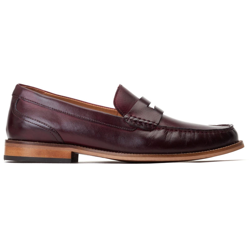 Base London Garfield Leder Herren Bordo Loafer