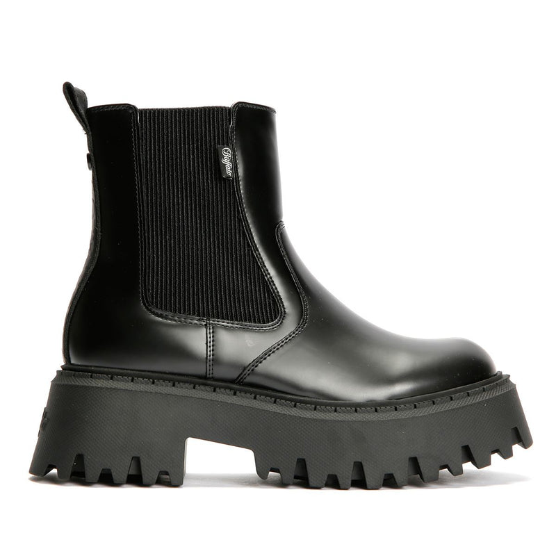 Buffalo Aspen Chelsea Damen Schwarze Farbe Stiefel