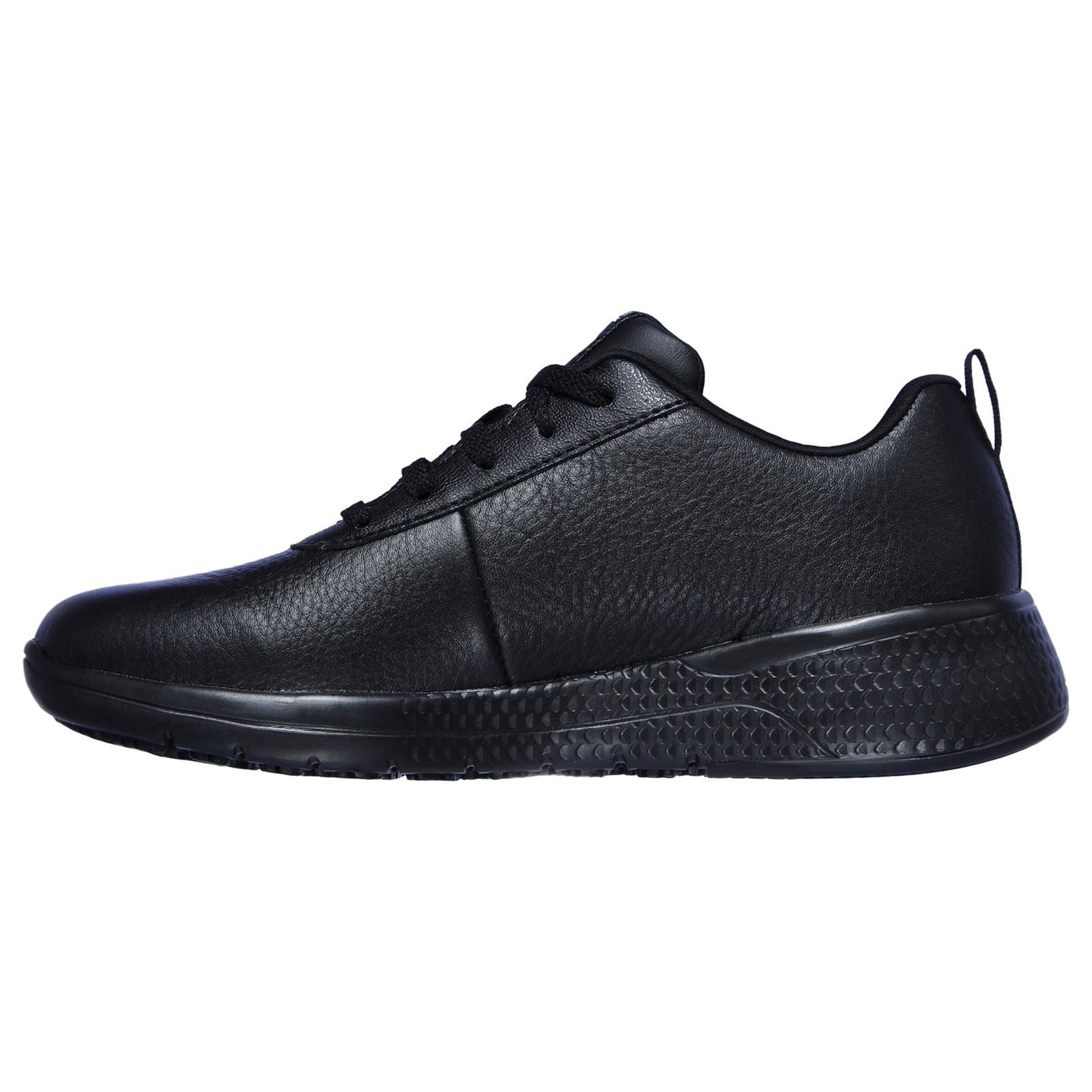 Skechers Workwear Marsing Gmina Leder Frauen Schwarze Sicherheits Sneaker