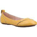 Hush Puppies Janessa Leder Damen Gelbe Flats