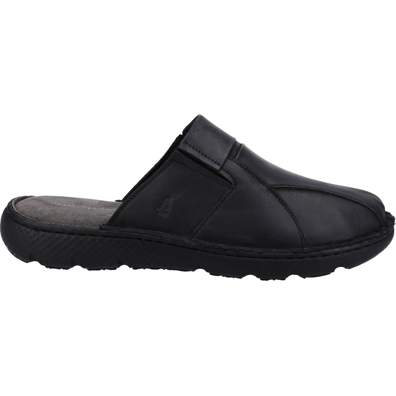 Hush Puppies Carson Herren Pantoffeln Aus Schwarzem Leder