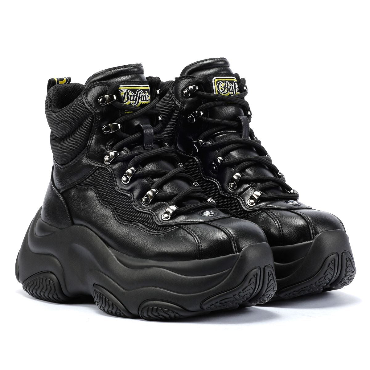 Buffalo Prowler Hike Hi Damen Schwarze Stiefel