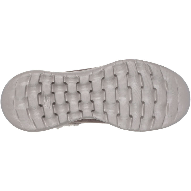 Skechers On-the-GO Joy Cozy Dream Damen Winter Stiefeletten aus dunklem Taupe aus Polyester