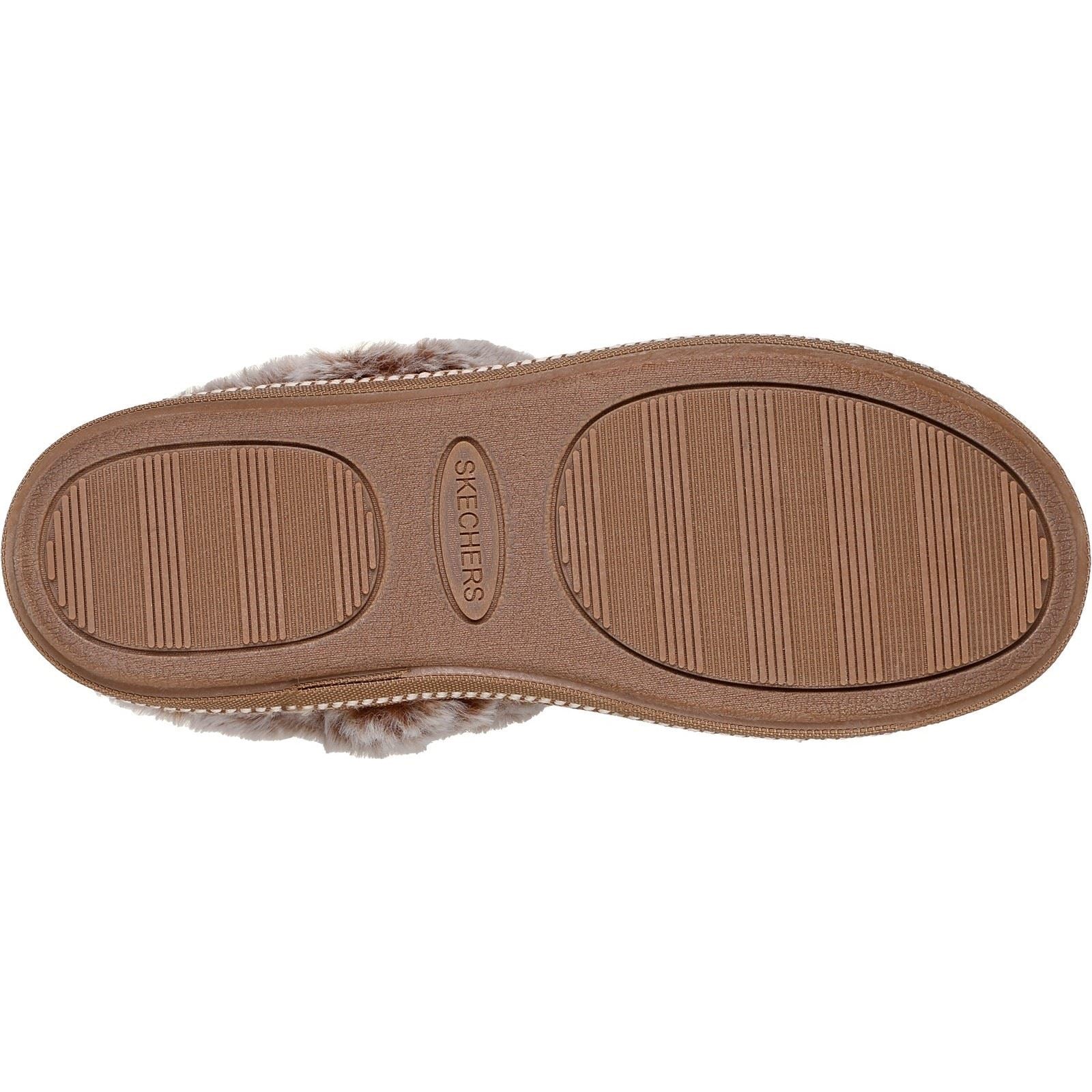 Skechers Cozy Campfire French Toast 2 Textile Damen Hausschuhe In Kastanienbraun