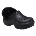 Crocs Stomp Lined Eva Damen Hausschuhe In Schwarz