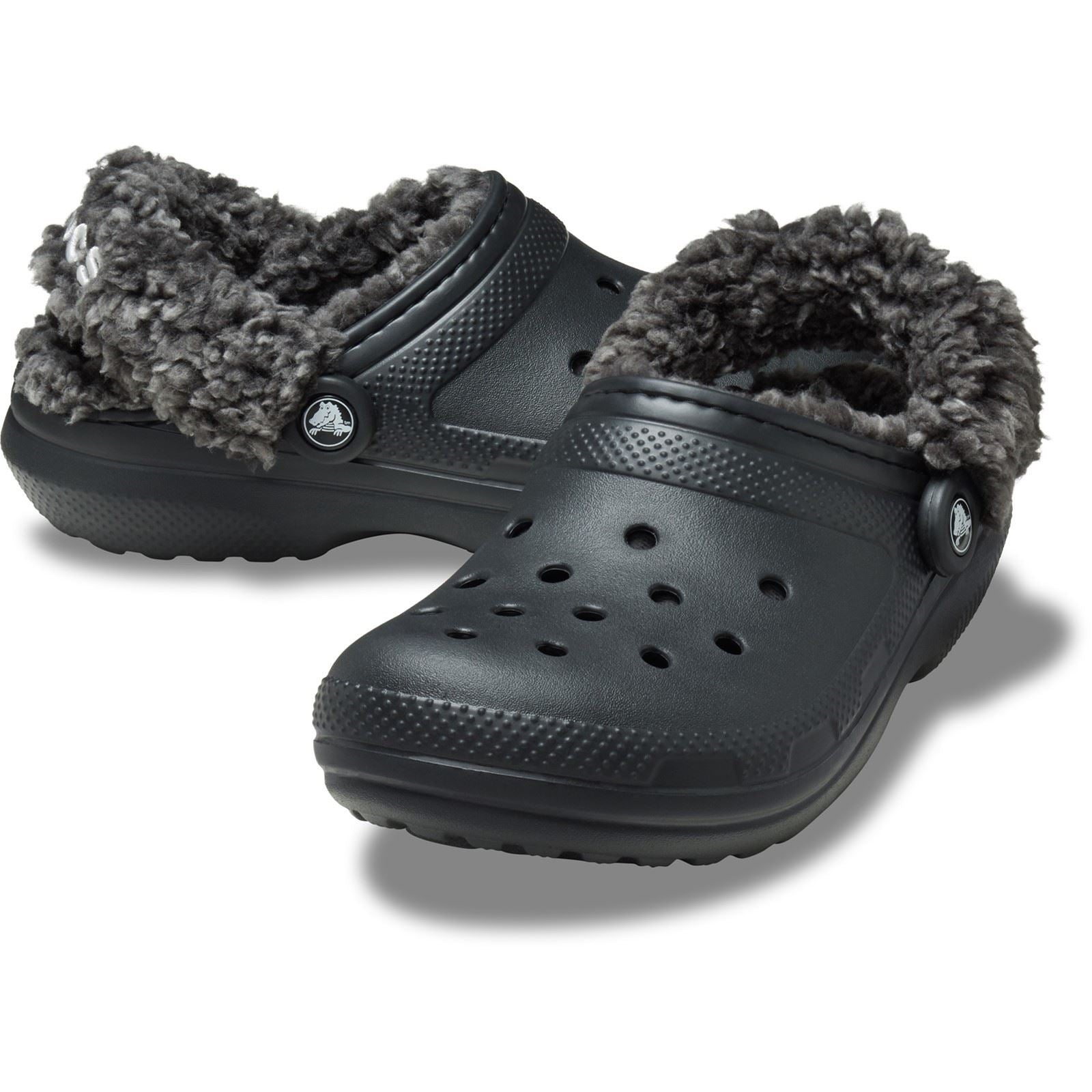 Crocs Classic Fleece Lined Thermoplastische Schwarze Clogs Für Herren