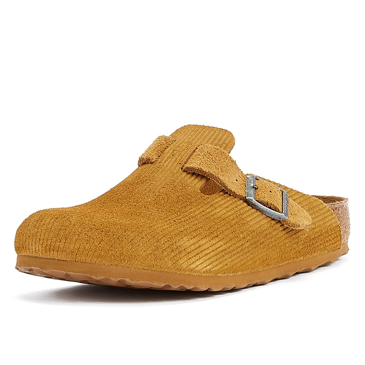 Birkenstock Boston Kord Cord Braun Clogs