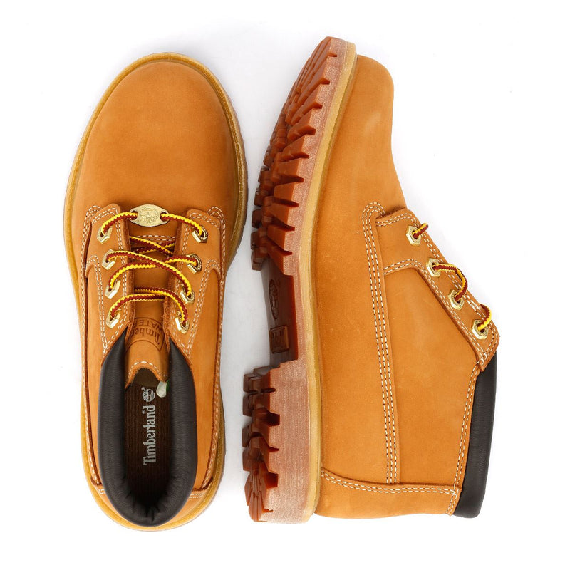 Timberland Nellie Mid Chukka Damen Gelbe Lederstiefel