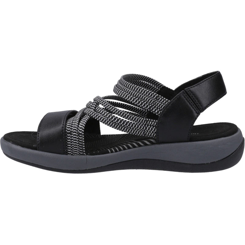 Hush Puppies Susanna Damen Sandalen Aus Schwarzem Leder