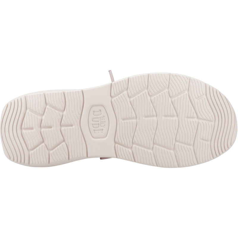 HEYDUDE Wendy COMF Suede Damen Mokassins Aus Leder In Rosé Pink/Whisper Pink