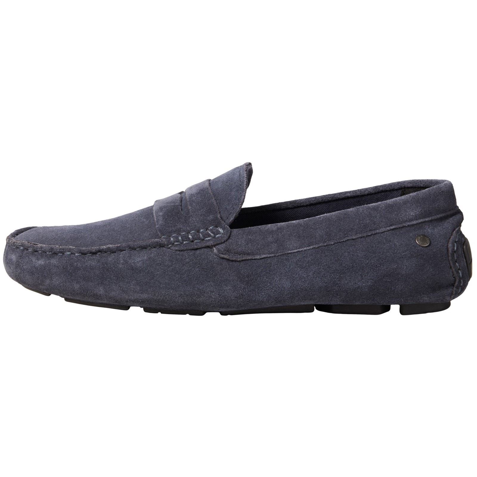 Jack & Jones Jensen Herren Wildleder Blazer Slipper In Marineblau