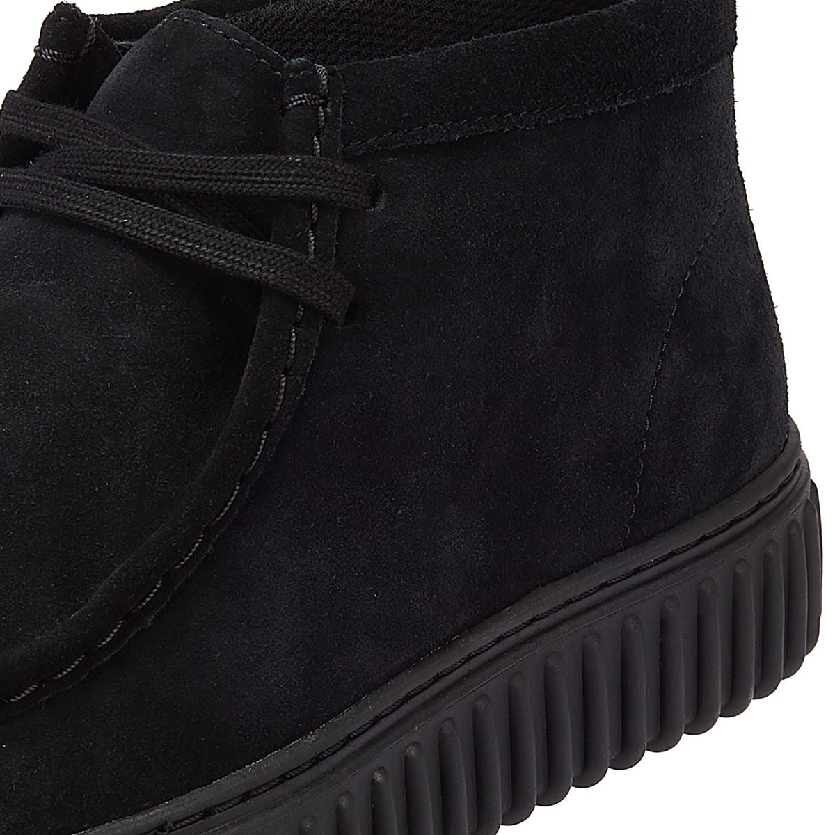 Clarks Main Torhill Hi Wildleder Herrenstiefel In Schwarz
