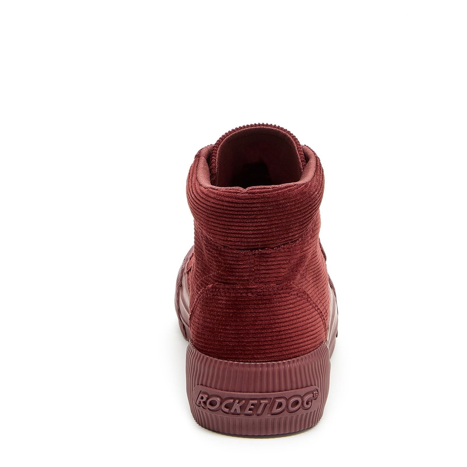Rocket Dog Cheery Hi Samt Damen Burgunder Sneakers