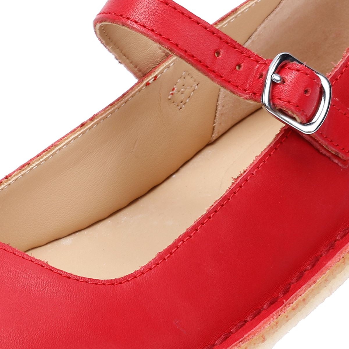Clarks Originals Desert Jane Damen Lederschuhe In Rot