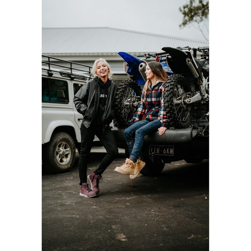 Hard Yakka Dreitausendsechsundfünfzig Spitzenleder Damen Weizen Sicherheitsstiefel