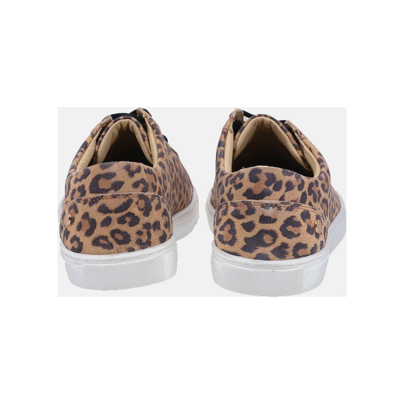 Hush Puppies Tessa Wildleder Damen Leoparden-Sneakers
