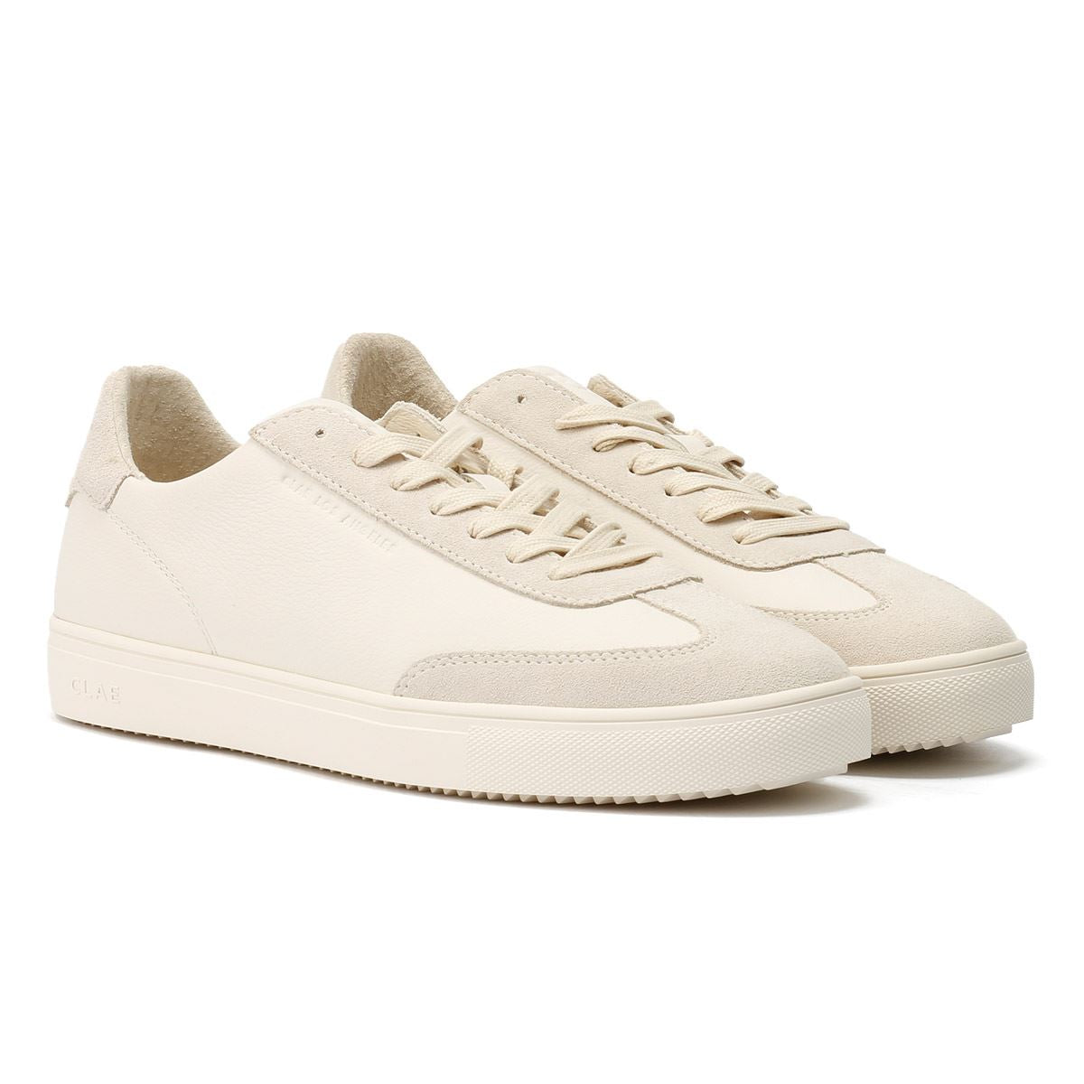 Clae Deane Leder Herren Weiße Sneakers