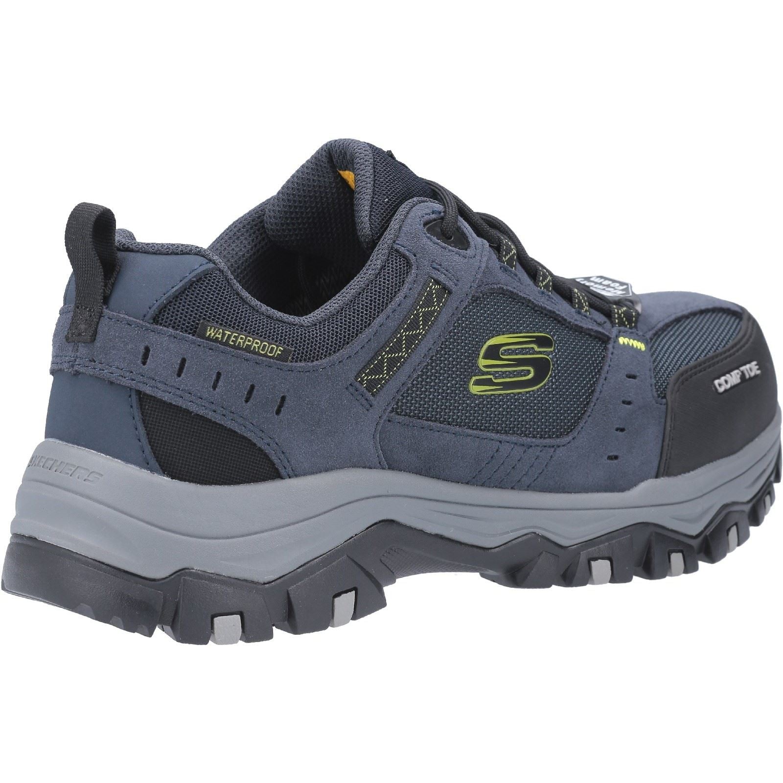 Skechers Workwear Greetah Wildleder Herren Sicherheitssneaker In Marineblau/Schwarz