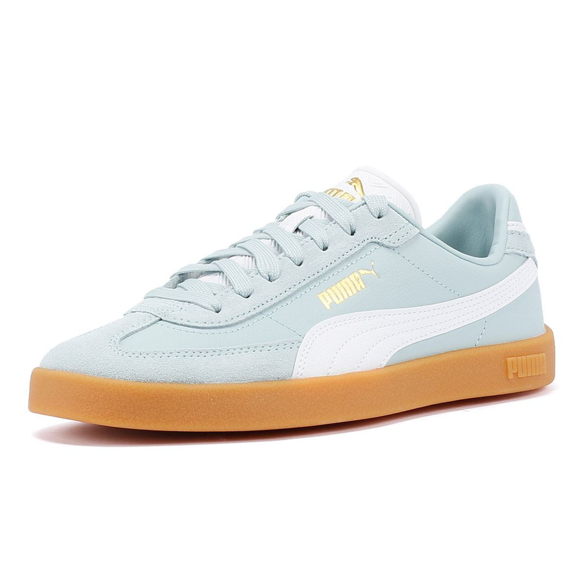 Puma Club II Era Damen Sneaker Aus Blauem/Weißem Wildleder