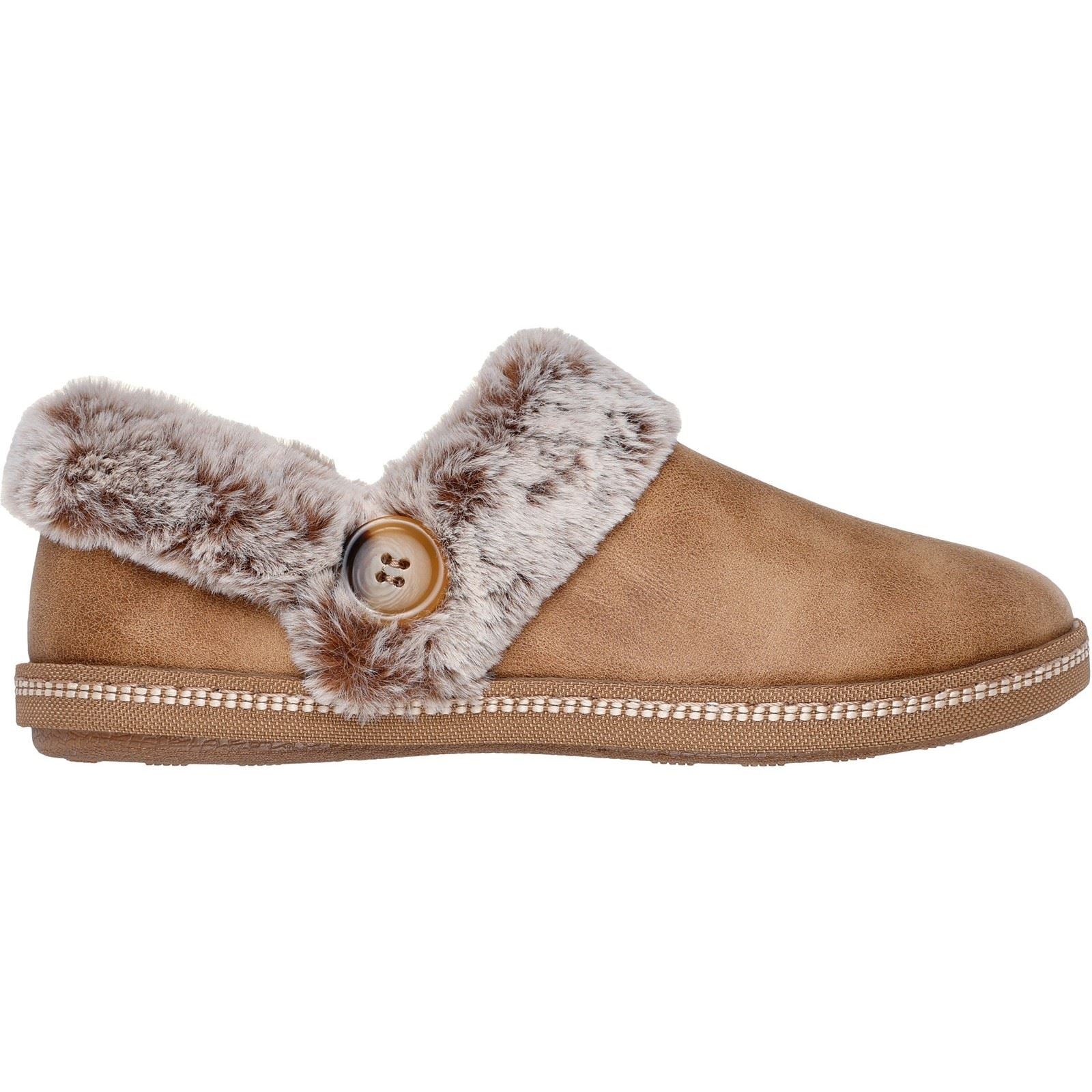 Skechers Cozy Campfire French Toast 2 Textile Damen Hausschuhe In Kastanienbraun