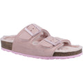 Hush Puppies Jessie Leder Damen Hausschuhe In Rosa