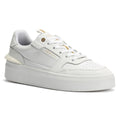 Cruyff Endorsed Tennis Leder Herren Weiße Sneakers
