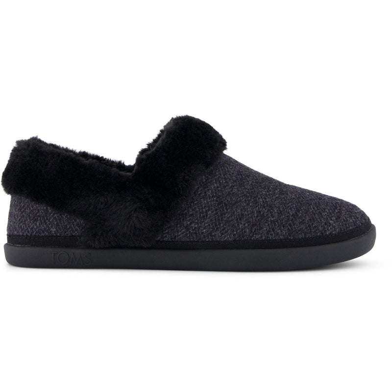 TOMS Oslo Synthetik Damen Hausschuhe In Schwarz
