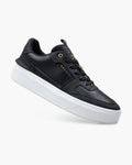 Cruyff Endorsed Tennis Herren Schwarz Leder Sneaker