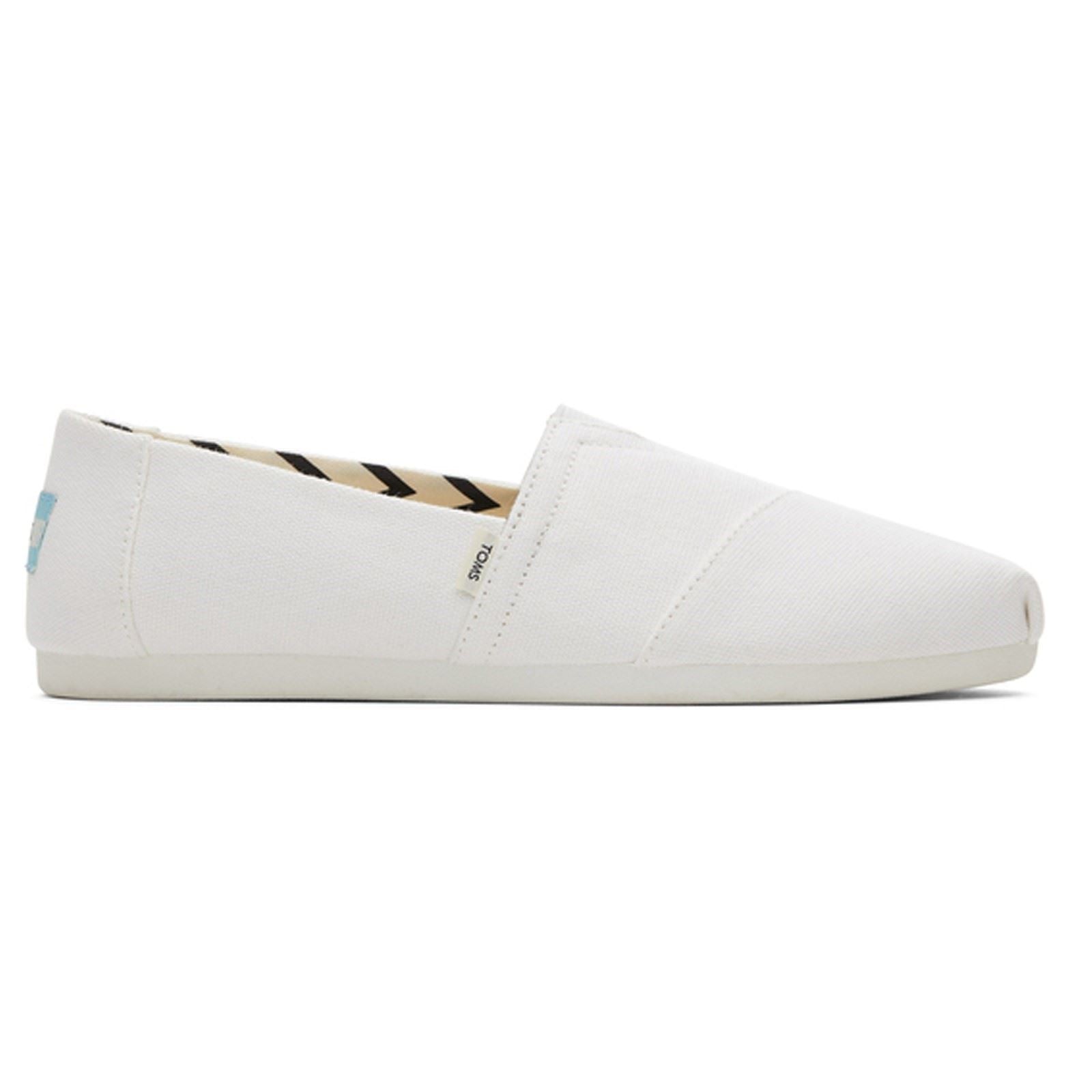 TOMS Alpargata 100% Baumwolle Damen Espadrilles In Weiß