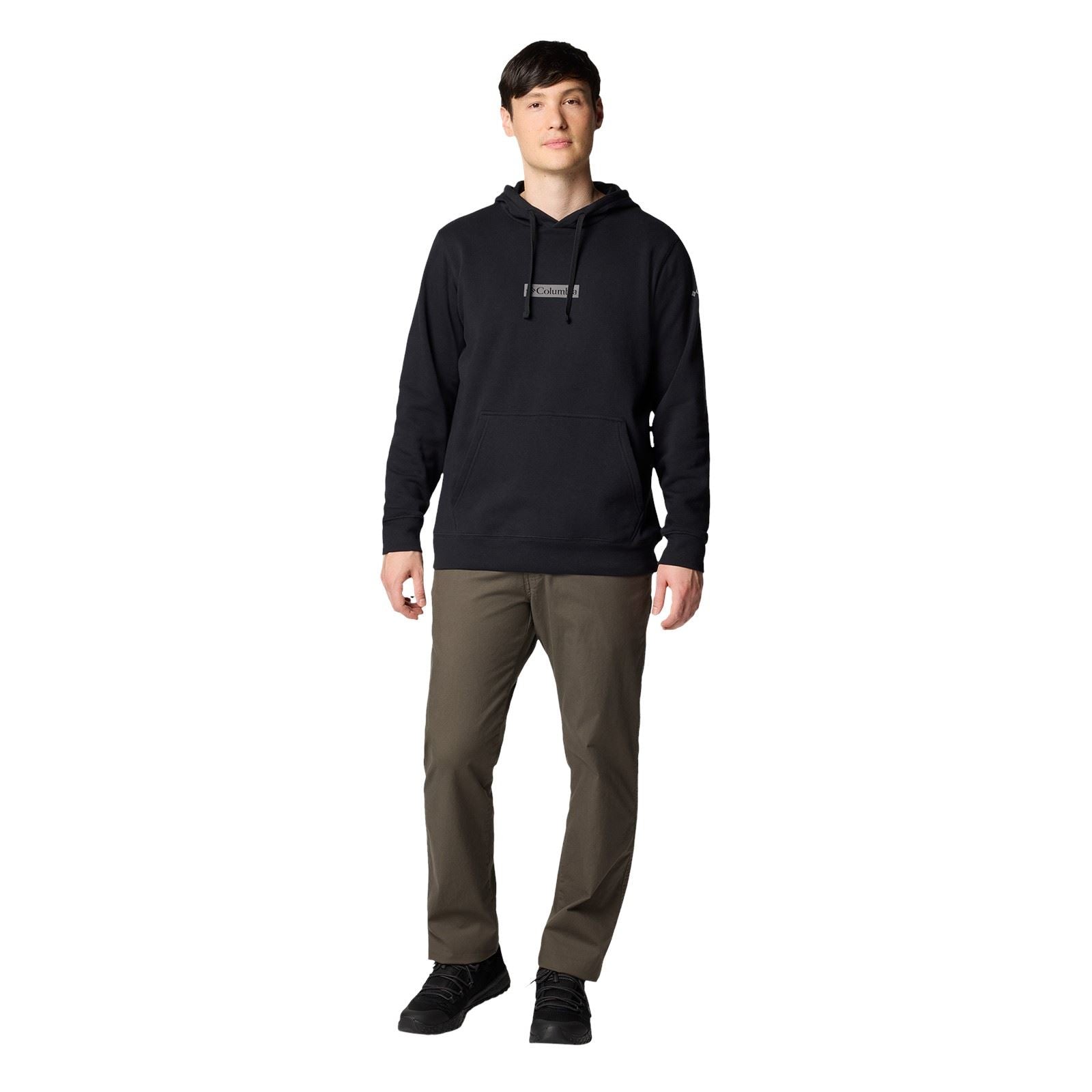 Columbia Columbia Trek Trek Baumwolle Herren Schwarzes Kapuzensweatshirt