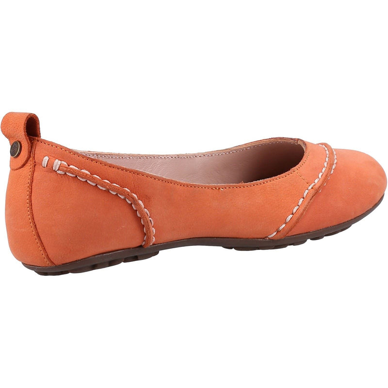 Hush Puppies Janessa Leder Damen Korallen Flats