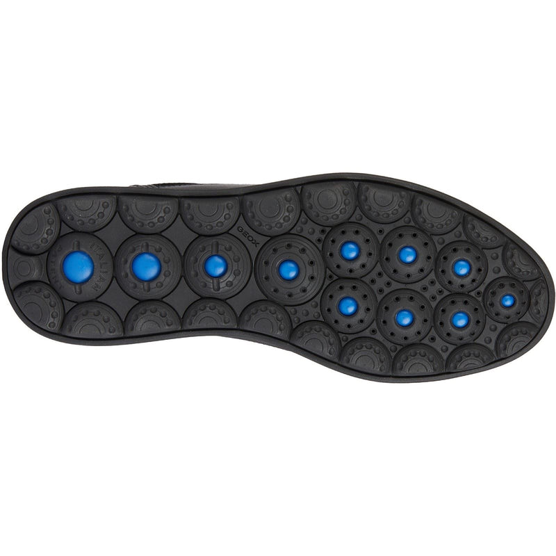 Geox U SPHERICA EC12 Leder Rindsleder Herren Schwarz Sneaker