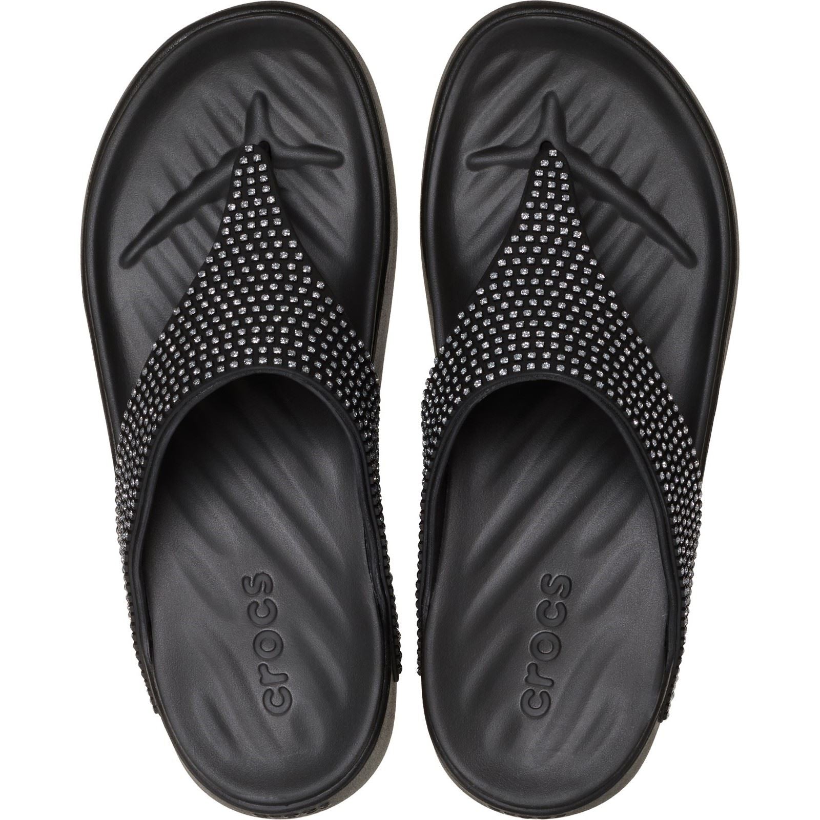 Crocs Getaway Triangle Eva Damen Schwarze Sandalen