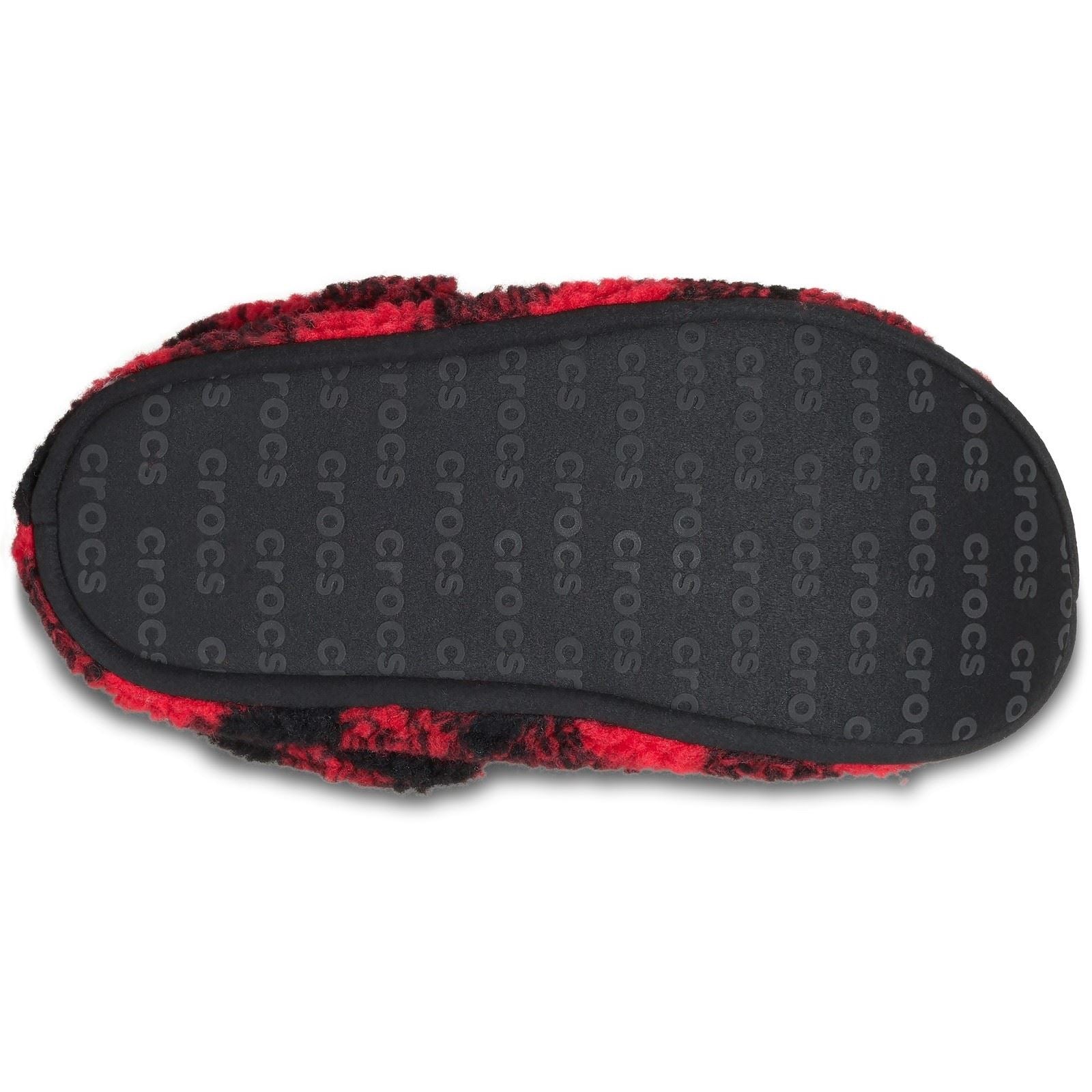 Crocs Classic Cozzzy Polyester Herren Varsity Rot/Schwarze Farbe Hausschuhe