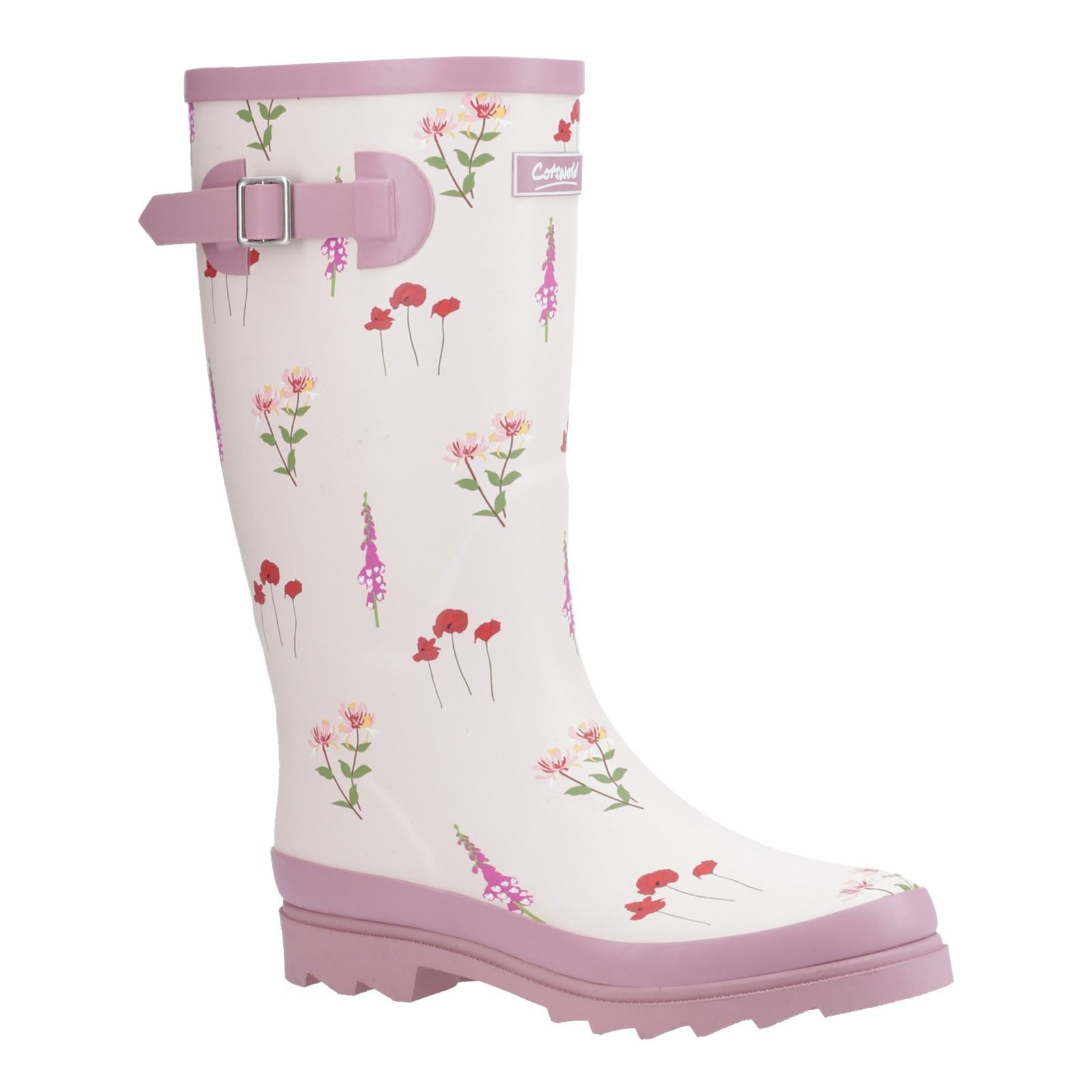 Cotswold Wildflower Tall Damen Gummistiefel In Pink