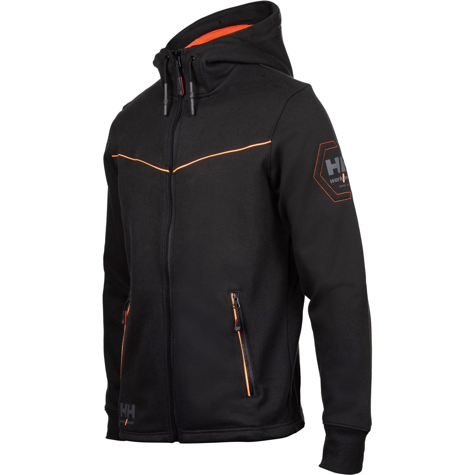Helly Hansen Workwear Chelsea Evolution Baumwolle Herren Schwarzes Kapuzensweatshirt