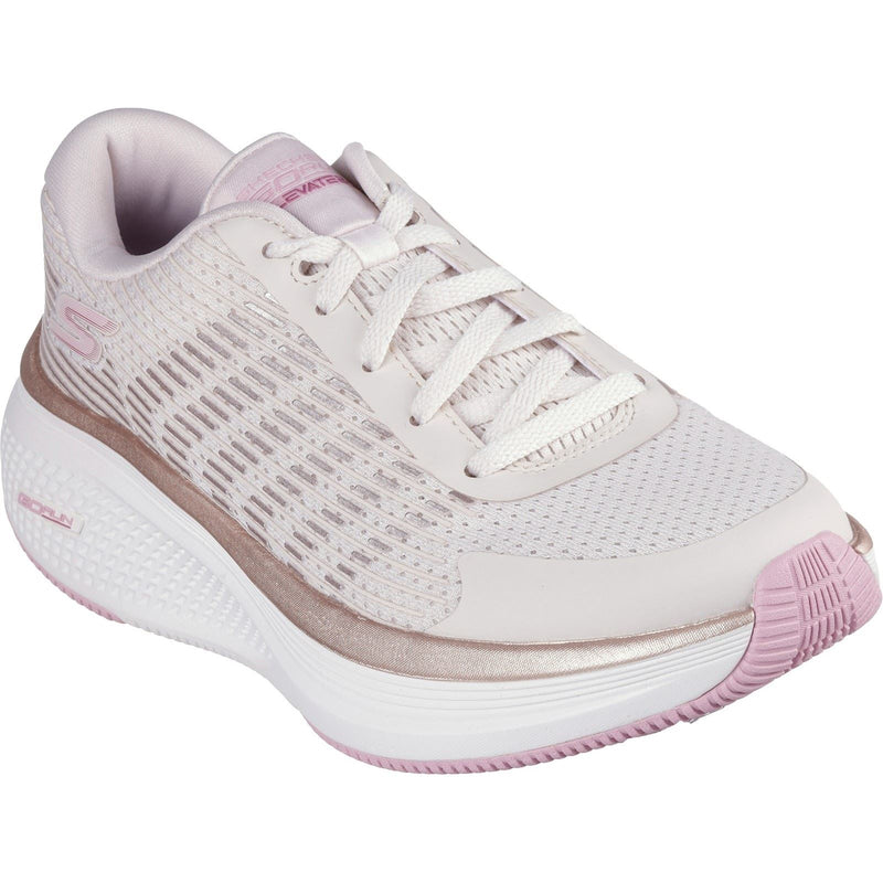Skechers Performance GO RUN Elevate 2.0 Damen Sneaker Aus Natürlichen/Rosa Textilmaterialien